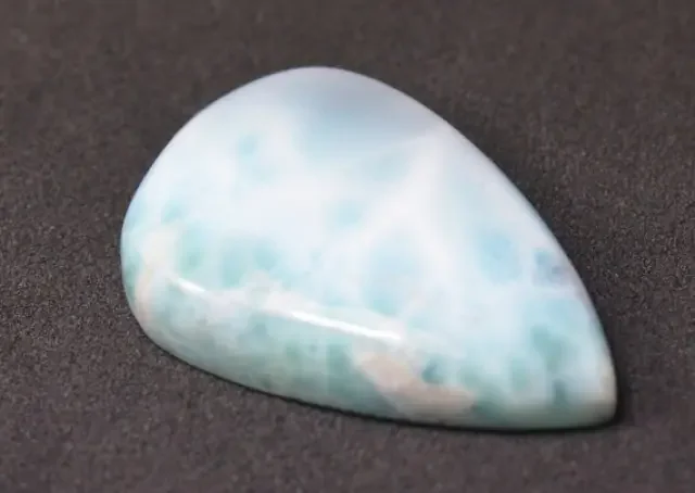 35mm Larimar cabochon 25.35ct 35 by 18.5 by 5.5mm