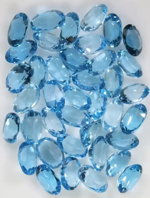 36.60 Cts Blue Brazilain Blue Topaz Gemstone GOGO 1390