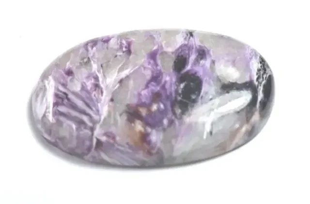 36mm CHAROITE purple pink oval cabochon 36 by 22 by 6mm 42CT