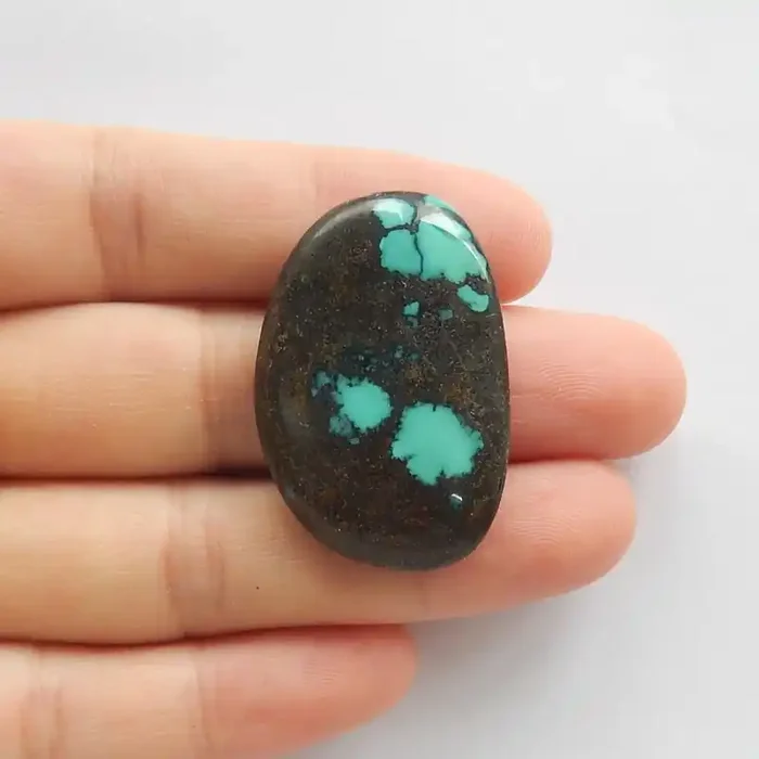 37.5ct Natural turquoise cabochon bead customized jewelry (18091433)