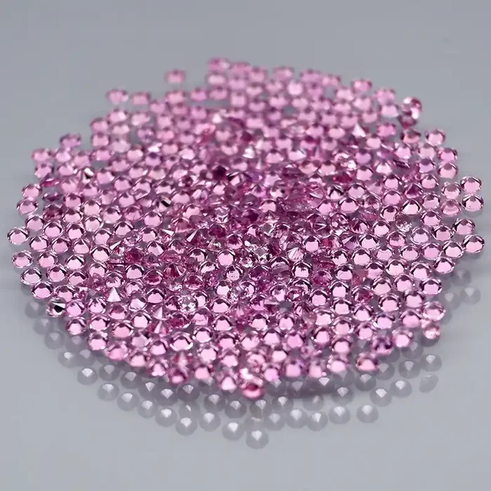 370 Pcs/ 2.00 Ct. Diamond Cut 1.0 mm Natural Lavender Sapphire Madagascar