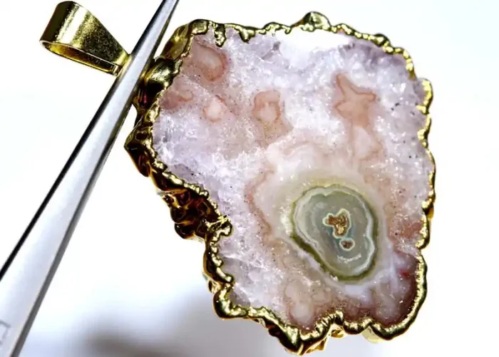 38.40 CTS URUGUAY AMETHYST STALACTITE PENDANT SG-3406