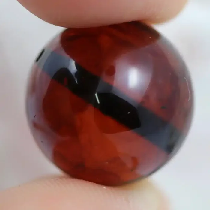 38 Cts Red Amber Beads 14 mm AM 1617