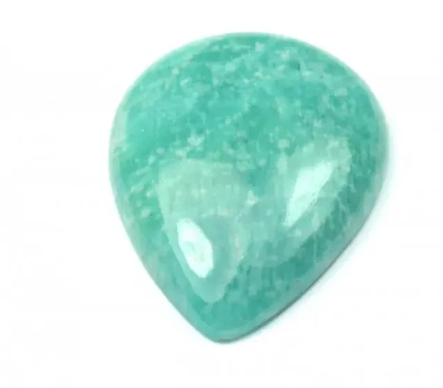 38mm drop shape Amazonite cabochon AAA 49.65ct