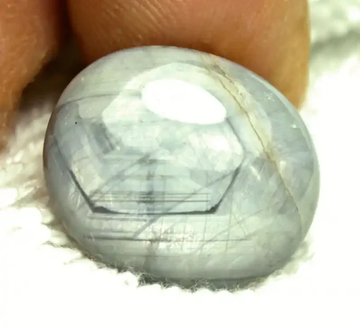 39.38 Ct. Silver Blue Star Sapphire – Rare