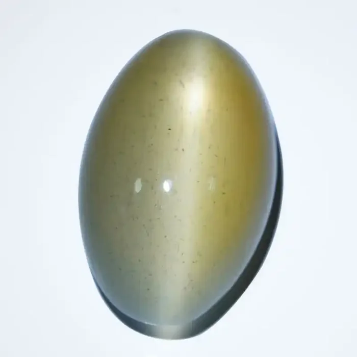 39.74Cts Natural Peach Moonstone Cat‘s Eye Oval Cabochon Kangayam India