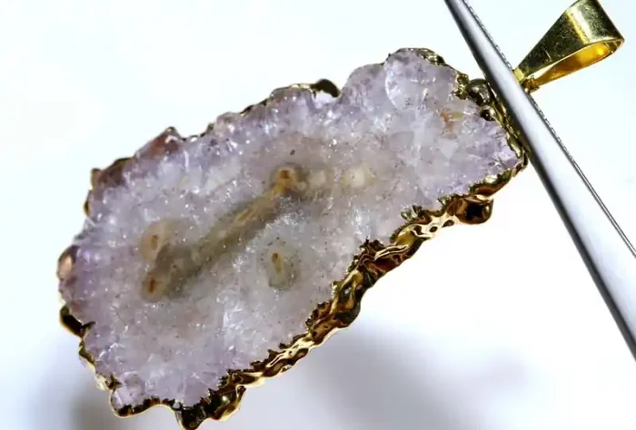 39 CTS URUGUAY AMETHYST STALACTITE PENDANT SG-3415