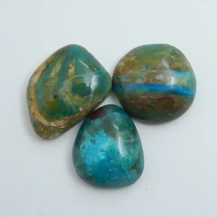 3pcs Natural Blue Opal Cabochon, October Birthstone, Blue Opal Bead C596
