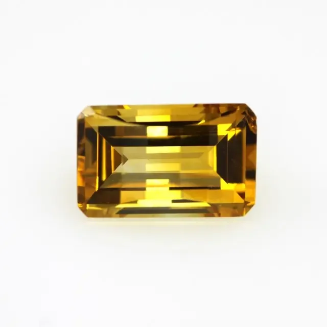 4.26cts Golden Yellow Citrine Emerald Cut