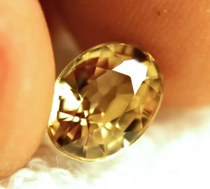 4.84 Carat VVS Golden Yellow Southeast Asian Zircon