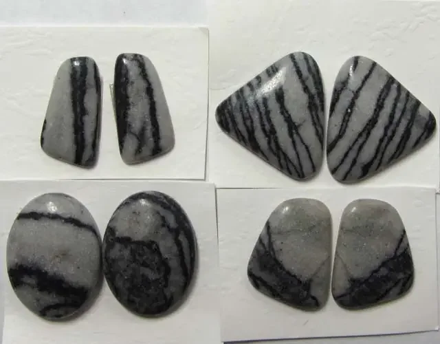 4.85 CTS PARCEL PICTURE ZEBRA JASPER STONES MS 1352
