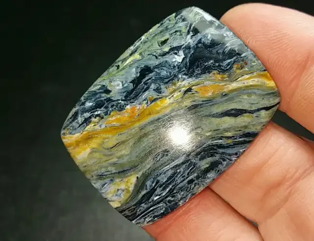 40mm 31ct Pietersite cabochon AAA 40 by 28 by 3mm