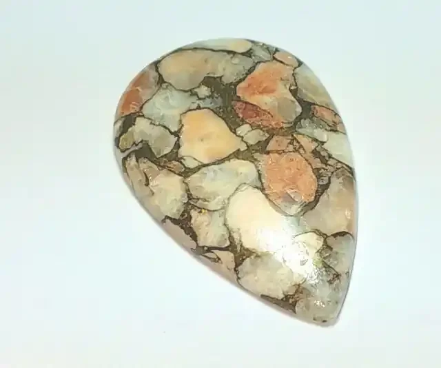 40mm 43.5ct mojave calcite drop shape cabochon