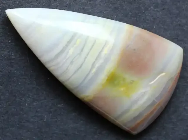 41.10 CTS BANDED AGATE CABOCHON STONE FROM OLD COLLECTION
