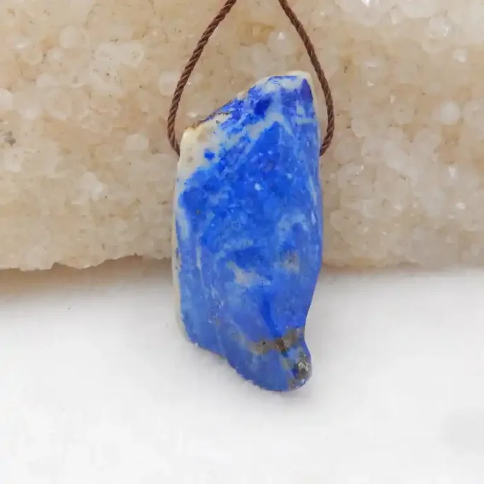41.5cts Raw lapis pendant, crystal gemstone pendant,healing stone pendant H