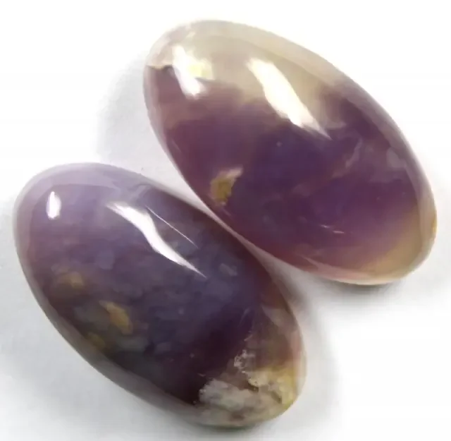 42.10 CTS AMETHYST PAIR POLISHED STONES