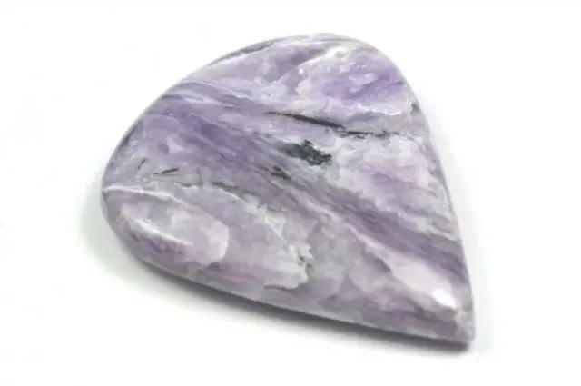 42mm CHAROITE purple heart cabochon 42 by 35 by 7mm