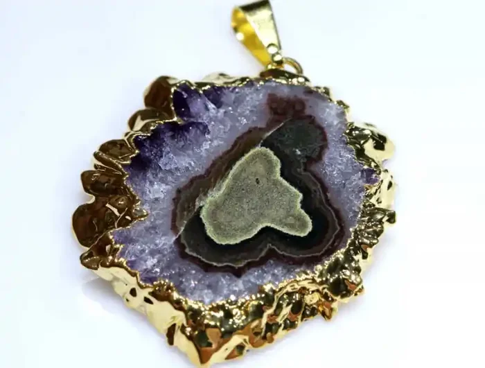 43CTS URUGUAY AMETHYST STALACTITE PENDANT SG-3385