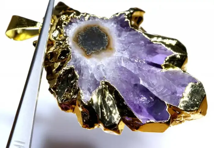 44.60 CTS URUGUAY AMETHYST STALACTITE PENDANT SG-3412