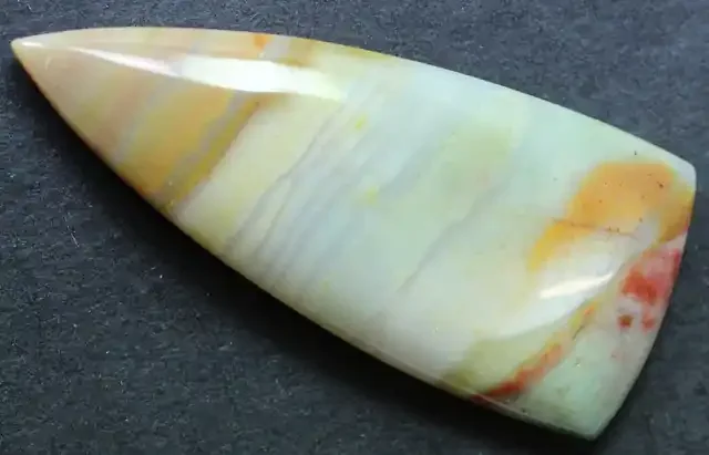 44.90 CTS BANDED AGATE CABOCHON STONE FROM OLD COLLECTION