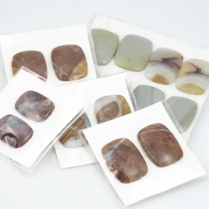 440Cts parcel 14 Pairs Jasper Gemstones W1215