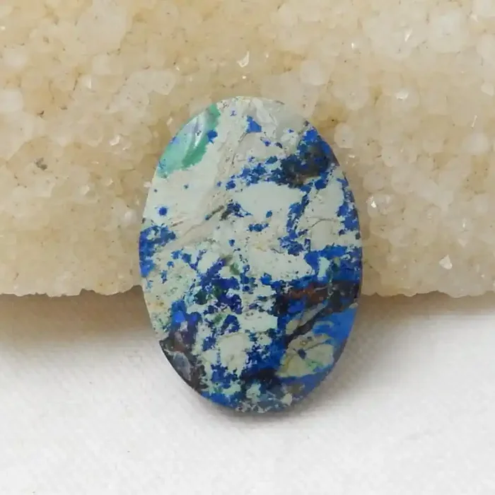 44Cts Natural Chrysocolla Gemstone Cbaochon ,Chrysocolla Beads F684