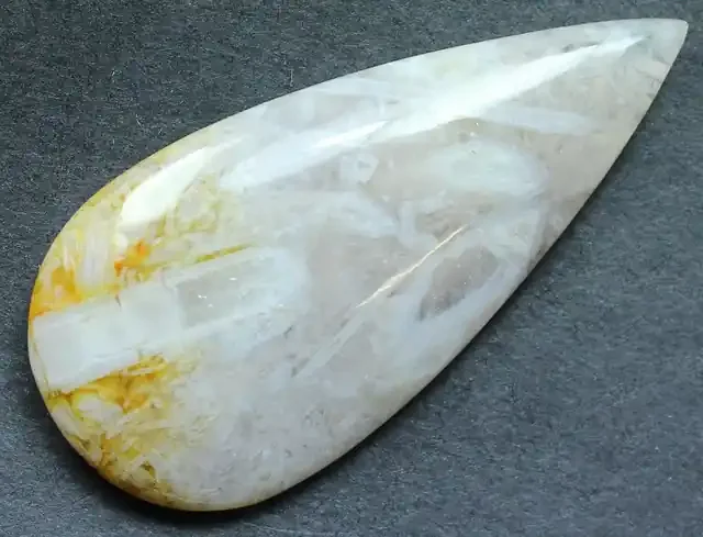 45.65 CTS SAGENITE AGATE CABOCHON STONE FROM OLD COLLECTION