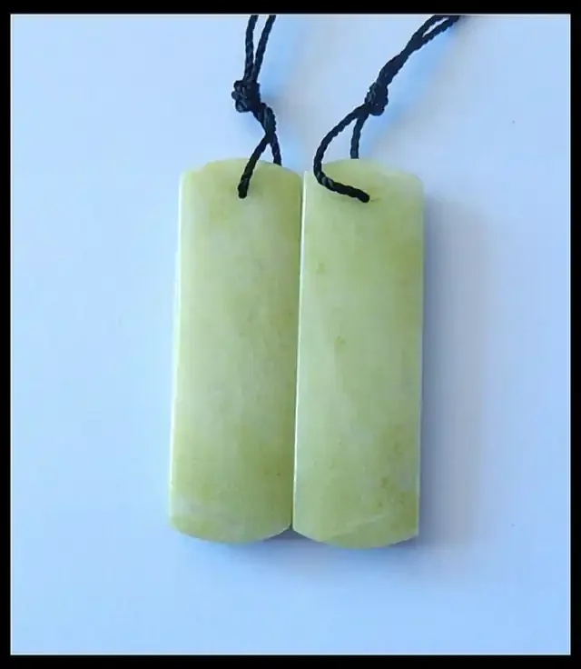 46.65 Ct Serpentine Gemstone Earring Beads,Healing Stone B97