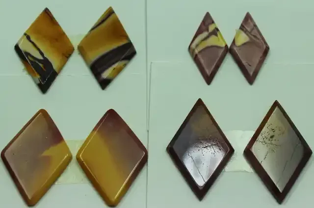 47.50 CTS – 4 SETS OF MOOKAITE JASPER PAIR PARCEL DEAL