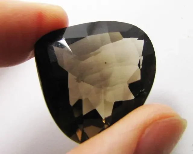 47.65 Cts Faceted Pear Shape Smokey Quartz MYGM 1426