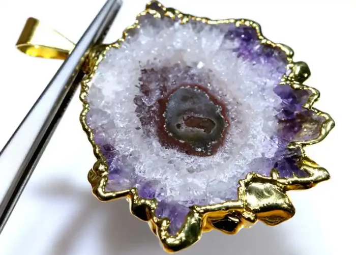 49CTS URUGUAY AMETHYST STALACTITE PENDANT SG-3398