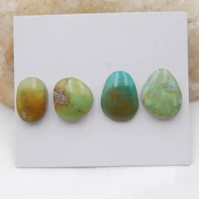 4pcs Lucky Turquoise ,Handmade Gemstone ,Turquoise Cabochons G976