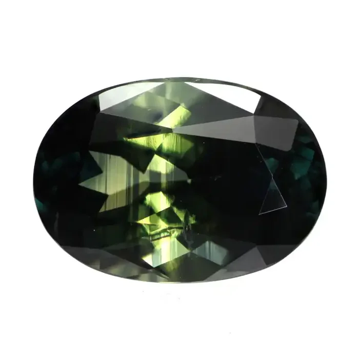 5.05cts Natural Australian Bluish/Green Parti Sapphire Oval Cut