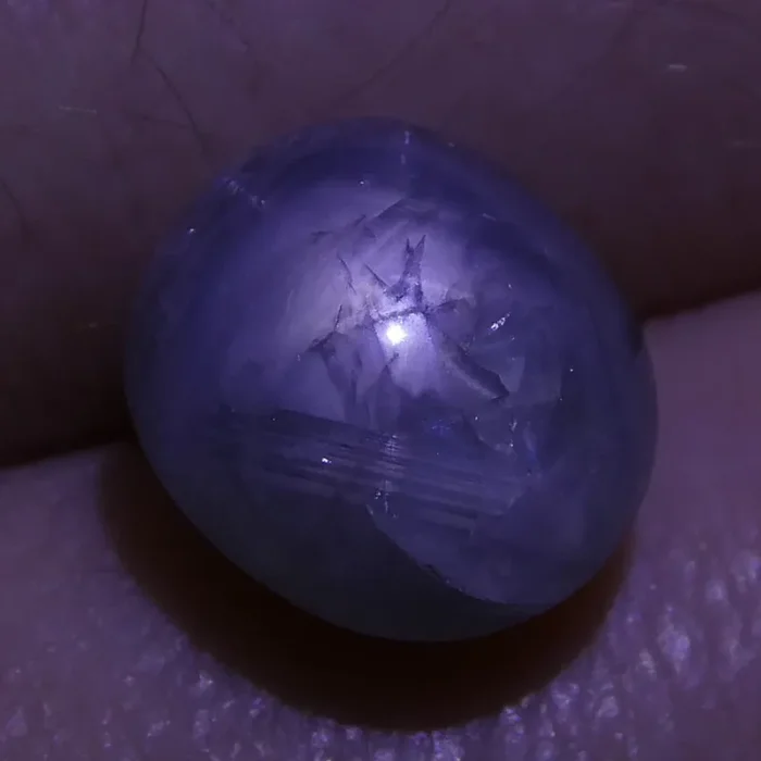 5.41 ct Unheated Blue Ceylon Star Sapphire