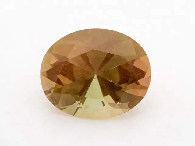 5.4ct Peach Green Oval Sunstone (S1222)