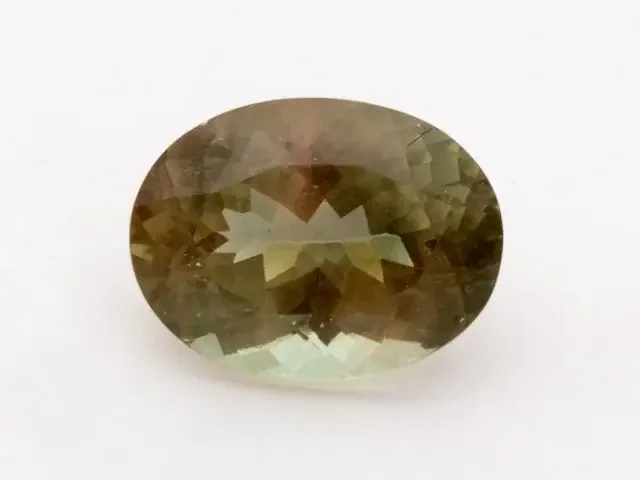 5.6ct Oregon Sunstone, Champagne/Green Oval (S1214)
