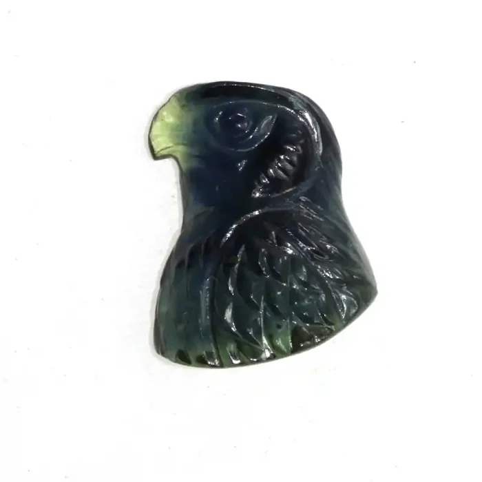 5.95cts Natural Australian Blue Parti Sapphire Eagle‘s Head Carving