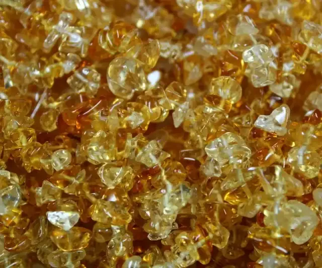 5 CITRINE CHIP BRACELET ELASTIC BAND