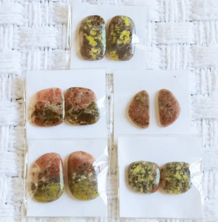 5 Pairs Manufactures Parcel Mix Rhodonite Pairs PPP 1863