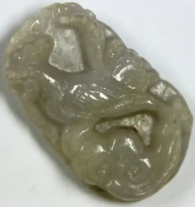 50.85 CTS JADE CARVING GOOD LUCK CHARM