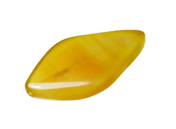 51cts 44x24mm Natural Brazil Onxy Drilled Bead Z653
