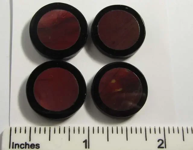 52 CTS FOUR 20MM MOOKAITE STONES INLAY GG 87