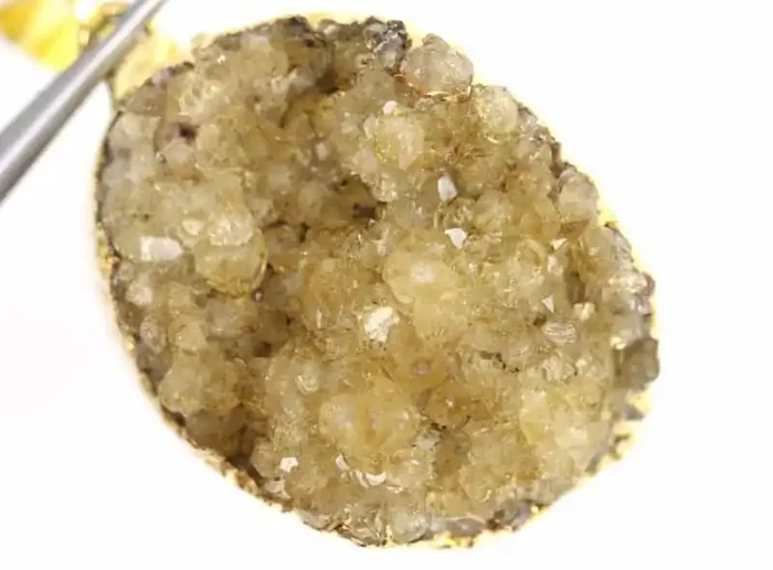53.25 CTS CITRINE CRYSTAL GOLD PLATED PENDANT SG-3245