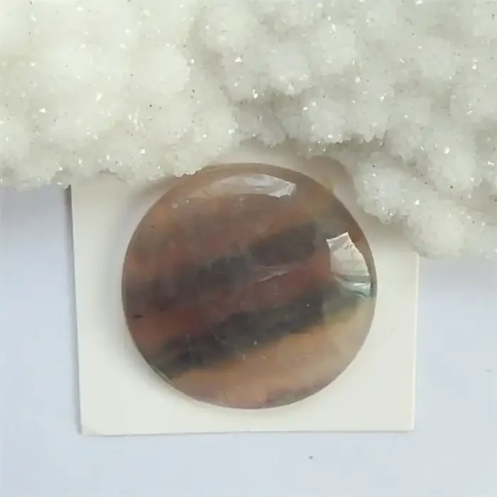 54ct Natural Round Rainbow Fluorite Cabochon (18032828)
