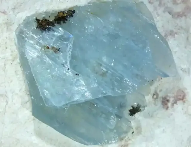 57.70 CTS BARITE SPECIMEN LIGHT BLUE[MGW 4547]
