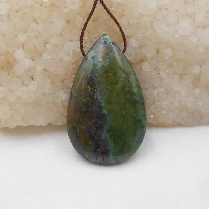 58cts Teardrop Turquoise Pendant ,Natural Gemstone ,Turquoise Pendant G962