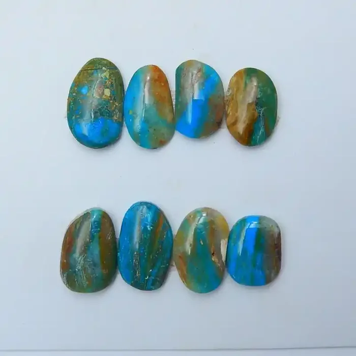 59.5cts beautiful blue opal cabochon natural beads semi-gem E368