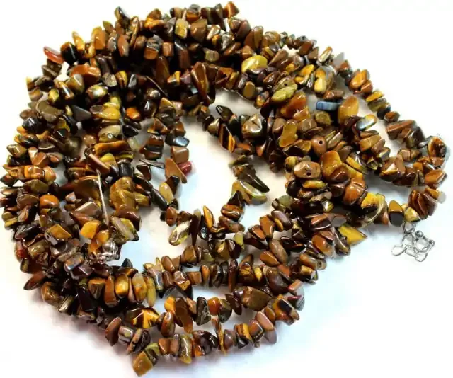 599.3 CTS – TIGER EYE NATURAL POLISHED BEAD WITH CLASP P1003