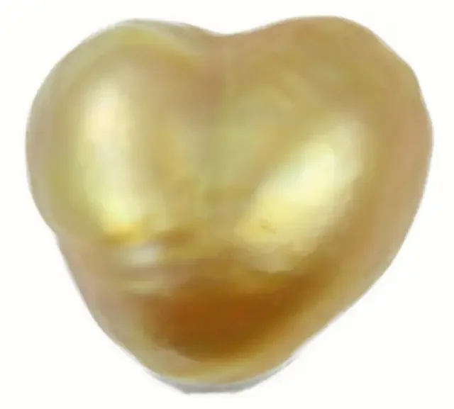 6.2 Cts Golden Love Heart Shape Natural Pearl PPP908