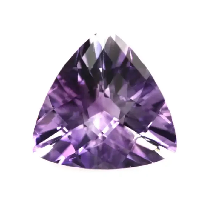 6.68cts Amethyst Trillion Checker Board Cut